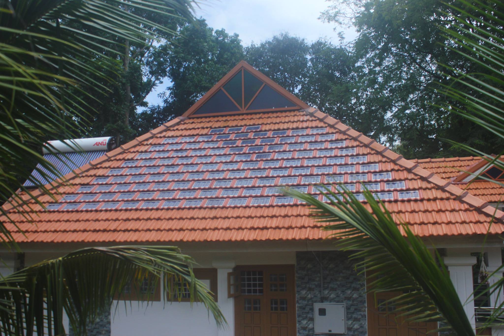 15 Kwp Solar Roof Tile Installation At Kerala Anu Solar